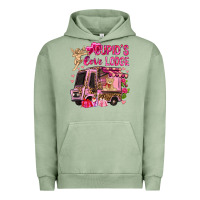 Pigment Oil Green Cupid's love lodge with truck Valentine's Day Urban Hoodie - HowdyJamesFarm