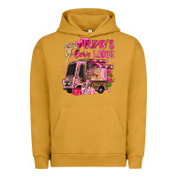Pigment Peanut Butter Cupid's love lodge with truck Valentine's Day Urban Hoodie - HowdyJamesFarm