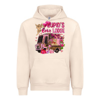 Sandshell Cupid's love lodge with truck Valentine's Day Urban Hoodie - HowdyJamesFarm