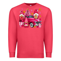 Cardinal Pink christmas gnomes truck Premium Sweatshirt - NancyCooperArtShop