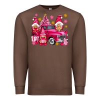 Chestnut Pink christmas gnomes truck Premium Sweatshirt - NancyCooperArtShop