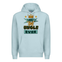 Blue Mist world's best uncle ever Premium Hoodie - Jasminsmagicworld