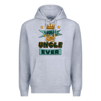Heather Grey world's best uncle ever Premium Hoodie - Jasminsmagicworld
