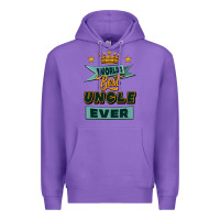 Purple world's best uncle ever Premium Hoodie - Jasminsmagicworld