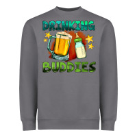 Drinking Buddies With Baby Bottle And Beer Heavyweight Sweatshirt | Teevron