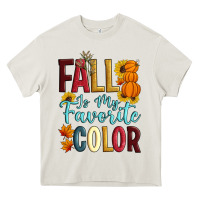 Cream Fall Is My Favorite Color Heavy Core Tee - Artiststas