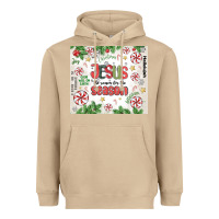 Mushroom christian christmas  jesus the reason Heavyweight Hoodie - MaliasSmallBusiness