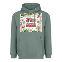 Sage christian christmas  jesus the reason Heavyweight Hoodie - MaliasSmallBusiness