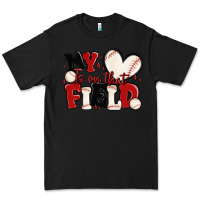 Black my heart is on that field baseball Premium Tee - MaliasSmallBusiness