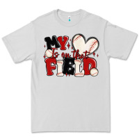 Dove Grey my heart is on that field baseball Premium Tee - MaliasSmallBusiness