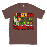 Chestnut beginning to look like a christmas with gin and gifts Classic Tee - AdoDesignShop