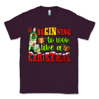 Plum beginning to look like a christmas with gin and gifts Classic Tee - AdoDesignShop