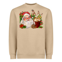 Mushroom santa and hot cocoa cup Heavyweight Sweatshirt - FaDigitalArtStudio