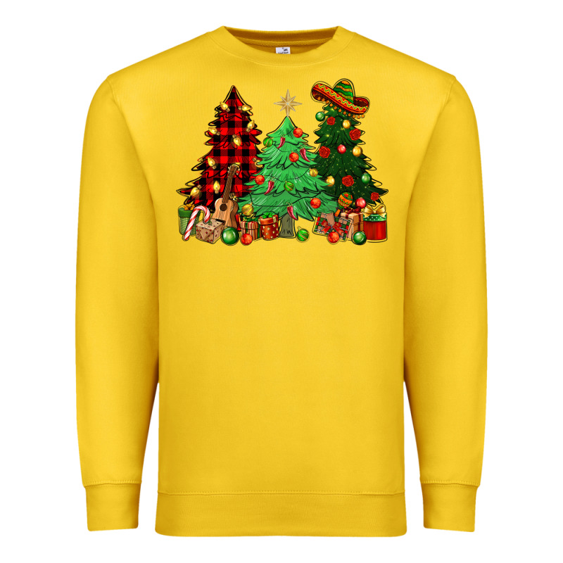 Mexican Christmas Trees Premium Sweatshirt by NancyCooperArtShop | Teevron
