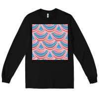 Black american flag seamless pattern Long Sleeve Tee - BundleAndBundleShop