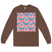 Chestnut american flag seamless pattern Long Sleeve Tee - BundleAndBundleShop