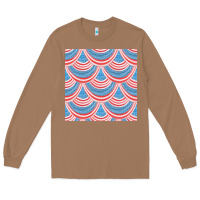 Toasted Coconut american flag seamless pattern Long Sleeve Tee - BundleAndBundleShop