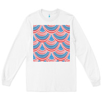 White american flag seamless pattern Long Sleeve Tee - BundleAndBundleShop