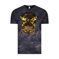 Cloud Black afro bun Vintage Tee - HRA Design Shop