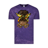Cloud Purple afro bun Vintage Tee - HRA Design Shop