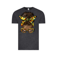 Vintage Black afro bun Vintage Tee - HRA Design Shop