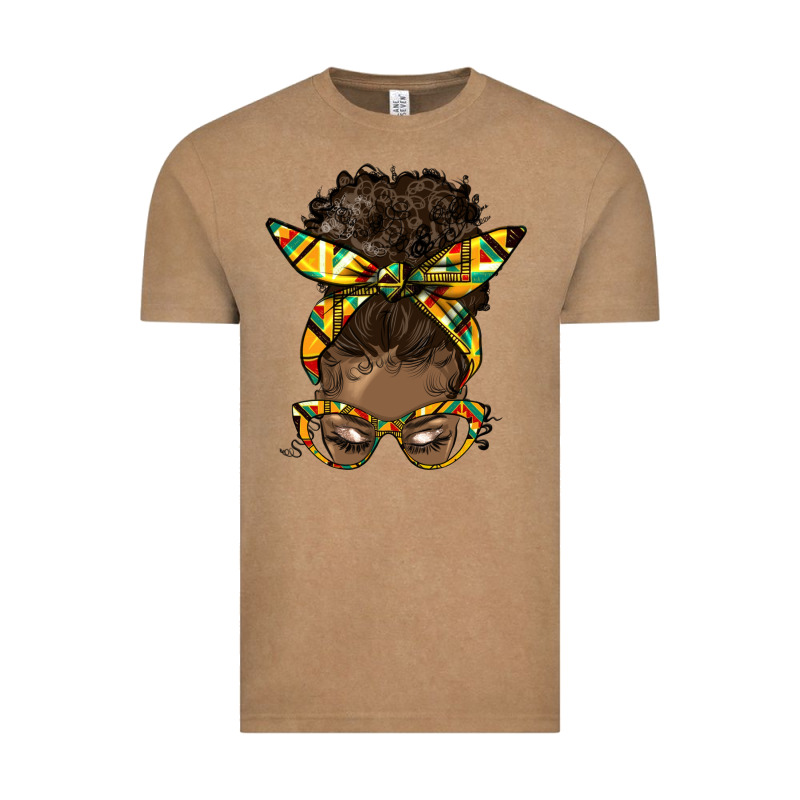Afro Bun Vintage Tee by HRA Design Shop | Teevron