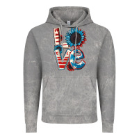 Cloud Rock Love 4th of July Vintage Hoodie - CowGirlArtShop