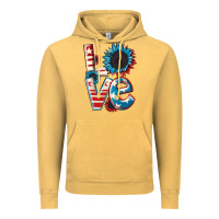 Vintage Mustard Love 4th of July Vintage Hoodie - CowGirlArtShop