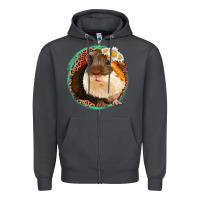 Smoke floral leopard guinea pigs Zipper Hoodie - Jasminsmagicworld