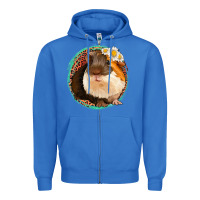 True Royal floral leopard guinea pigs Zipper Hoodie - Jasminsmagicworld