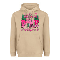 Mushroom i'm dreaming of a pink christmas flamingo Heavyweight Hoodie - MaliasSmallBusiness