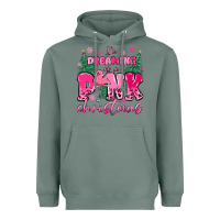 Sage i'm dreaming of a pink christmas flamingo Heavyweight Hoodie - MaliasSmallBusiness