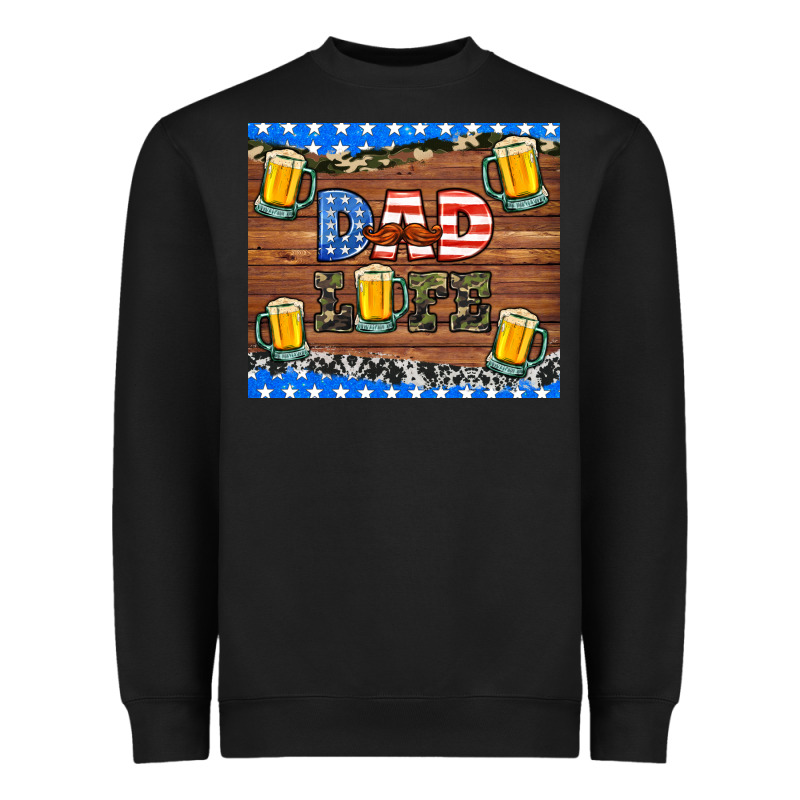 Dad Life With Beers Heavyweight Sweatshirt by HRA Design Shop | Teevron