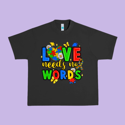 Love Needs No Words Urban Heavy Tee Designed By Jahusdesignshop
