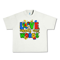 Pistachio love needs no words Urban Heavy Tee - JahusDesignShop