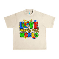 Sandshell love needs no words Urban Heavy Tee - JahusDesignShop