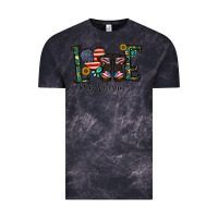 Cloud Black love my veteran Vintage Tee - CowhideDigitalArt
