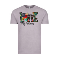 Vintage Zinc love my veteran Vintage Tee - CowhideDigitalArt