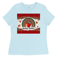 Baby Blue merry teacher Ladies Tee - AdoDesignShop