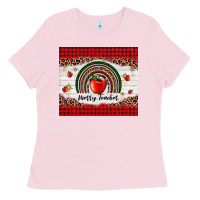 Bubblegum Pink merry teacher Ladies Tee - AdoDesignShop