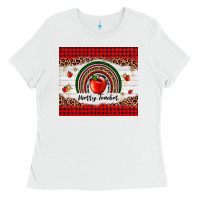 White merry teacher Ladies Tee - AdoDesignShop