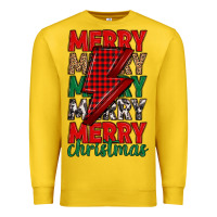 Lemon merry christmas lightning bolt Premium Sweatshirt - MaliasSmallBusiness