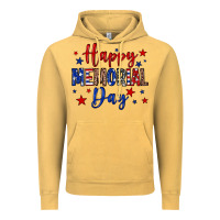 Vintage Mustard Happy memorial day Vintage Hoodie - Neo Western