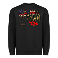 Black small town usa Heavyweight Sweatshirt - CowhideDigitalArt