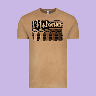 Melanin American Flag Vintage Tee Designed By Hra Design Shop