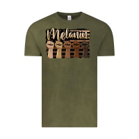 Vintage Olive melanin american flag Vintage Tee - HRA Design Shop