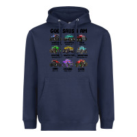 Navy god says i am Heavyweight Hoodie - MaliasSmallBusiness