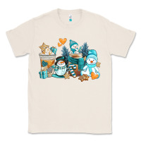 Natural winter snowman coffee cups Classic Tee - AdoDesignShop
