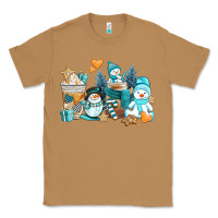 Toasted Coconut winter snowman coffee cups Classic Tee - AdoDesignShop