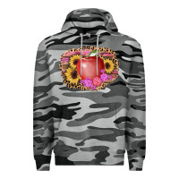 Slate Camo apple sunflower back to school background Premium Hoodie - AdoDesignShop